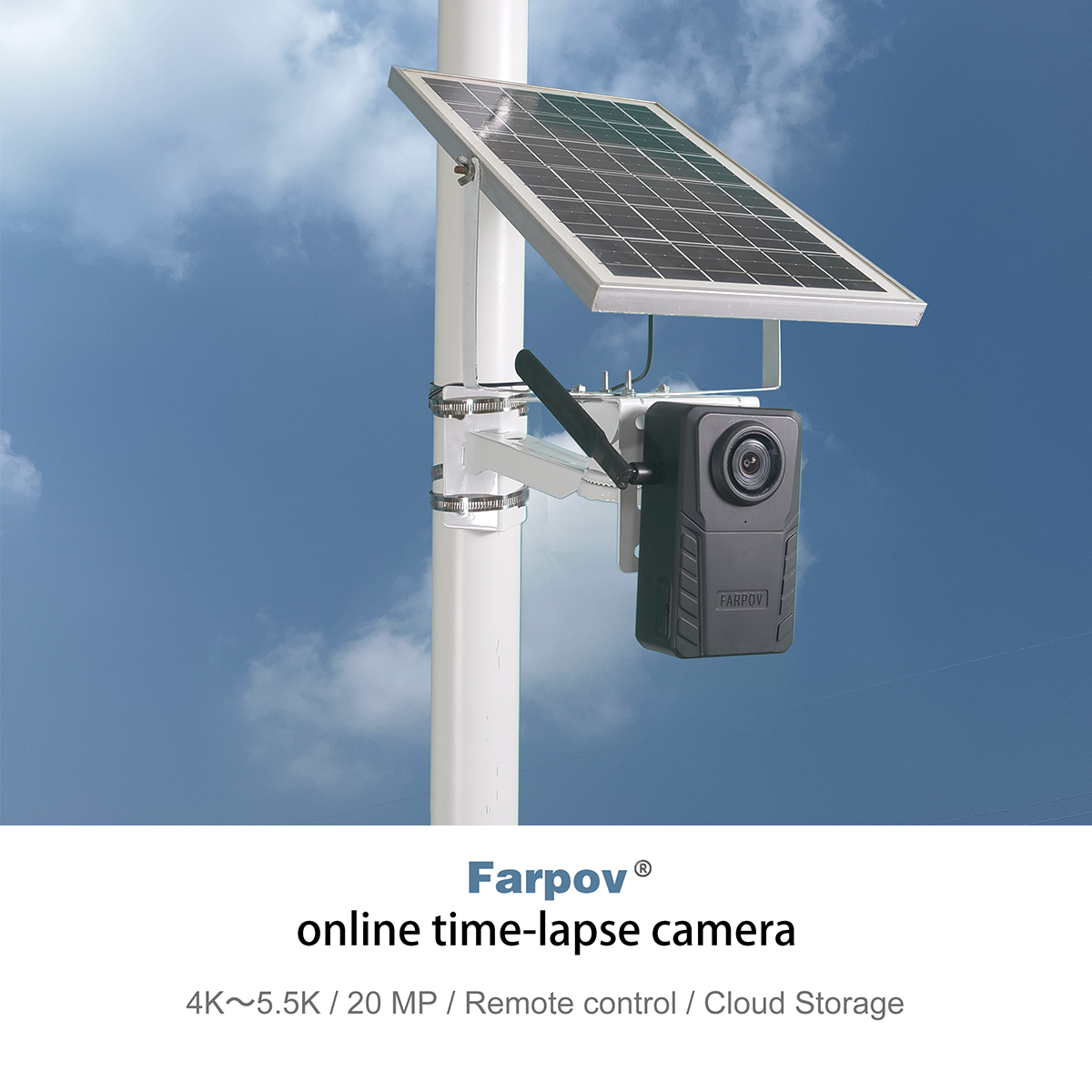 Farpov 2000 long battery life construction time lapse camera